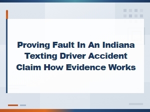 How to Prove Fault in an Indiana Texting Driver Claim